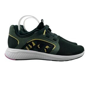 Adidas Womens 9 Edge Lux 5 Sneaker Shadow Green Camo Gold Running Trainer GZ6748